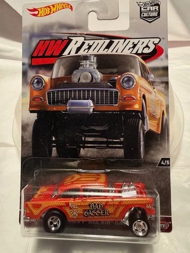 HOT WHEELS - HW REDLINERS - 1955 CHEVY BEL AIR GASSER - 2016 CAR CULTURE