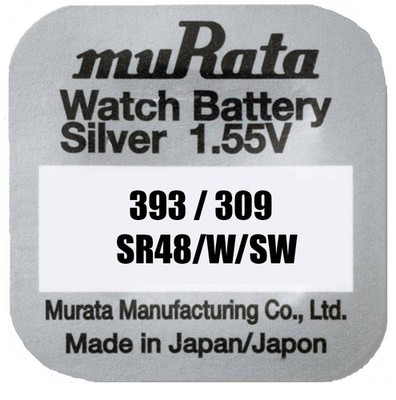 1 x Murata 393 309 SR936 W SW SR45 eh. Sony Uhren Batterie Knopfzelle 1,55V