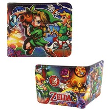 New Young Link THE LEGEND OF ZELDA BiFold Wallet Credit Card Billfold