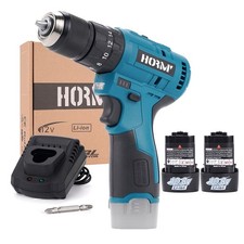 Cordless Hammer Drill with 2 Battery and Fast Charger Brushless Impact Driver US