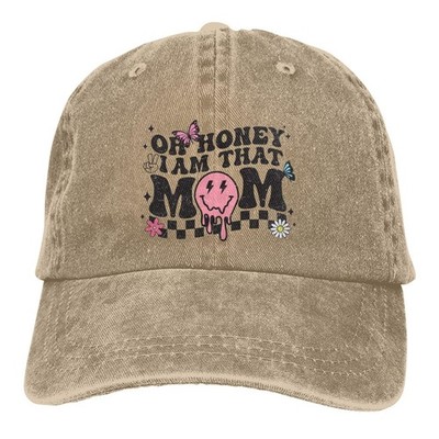 Oh Honey I Am That Mom Baseball Cap Golf Dad Hat Adjustable Original Classic ...