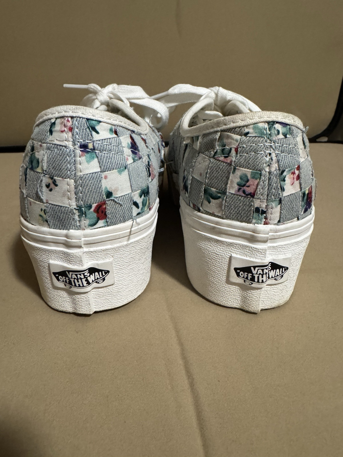 VANS Stackform floral & denim patchwork STACKED a… - image 3