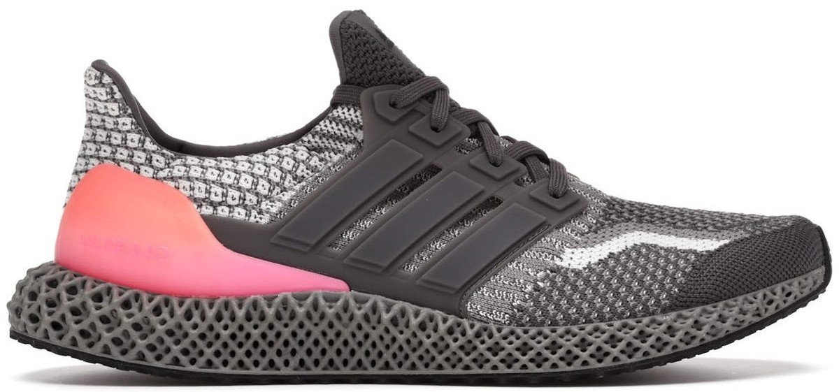 Adidas Ultra 4D 5.0 Running Shoes Sneaker Gray Pink Five Men\'s Size 10.5 G58161 Adidas Ultra 4D Gray Pink Gradient Running | Mercari main image 2