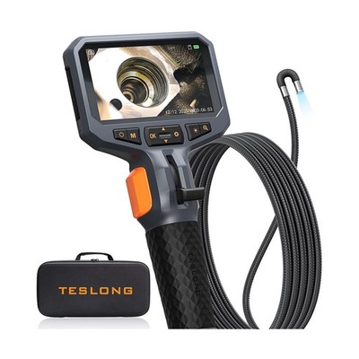 Teslong 10FT Articulating Borescope with Light, 0.25inch Two-Way Mechanic End...