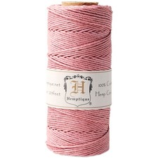 Hemptique Hemp Cord Spool 20lb 205'-Dusty Pink