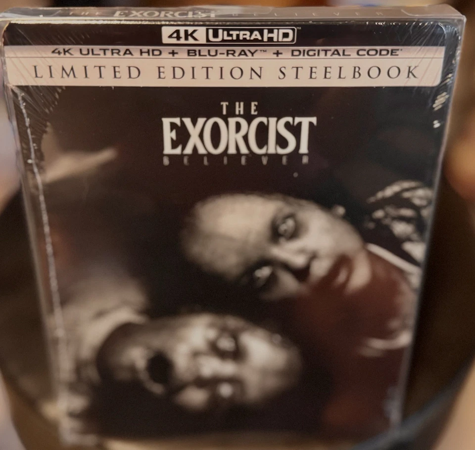 THE EXORCIST: BELIEVER Limited Ed. STEELBOOK 4K BR Digital w/PROTECTOR New Mint - Image 2 of 4