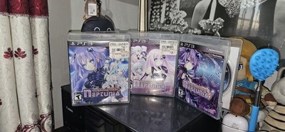 Lot of 3 Hyperdimension Neptunia Mk2 & Victory PS3 PlayStation 3 Free Shipping 