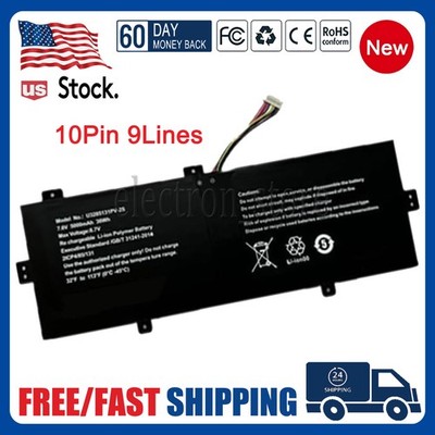 10Pin 9lines Battery for TECLAST F15 plus 2 laptop GSP3285131 U3285131PV-2S1P