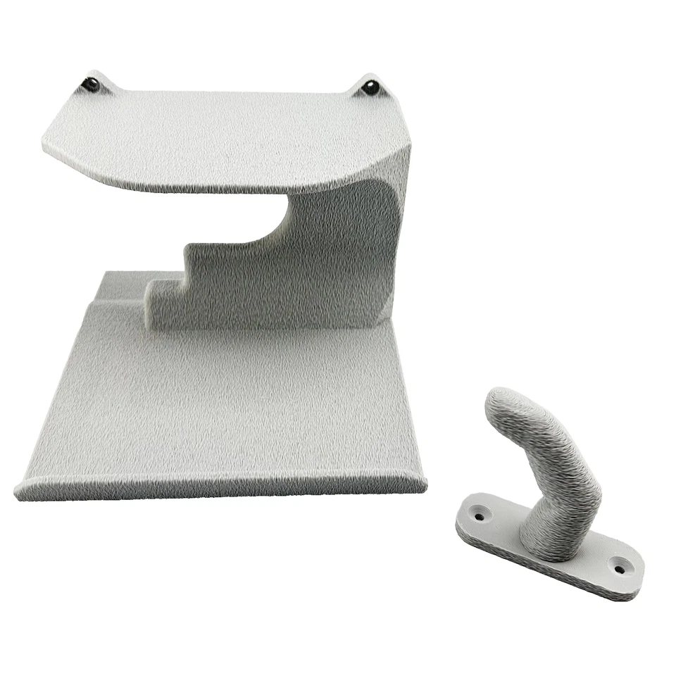 Estante de montaje en pared AirSense 11 gris espacial, gancho para dedo máscara + herrajes hechos en EE. UU. Foto 2 de 4