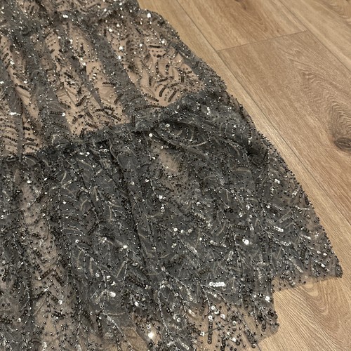 Self-Portrait Women’s Leaf print sequin midi dress UK Size 8 - Picture 3 of 13