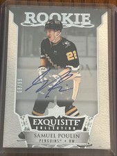 Samuel Poulin Rookie  2022-23  EXQUISITE collection  ERS-SP AUTO 08/99