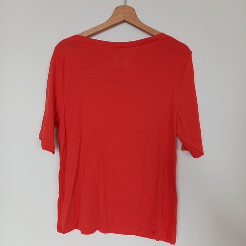 Charter Club Luxury XL UK 16-18 Pure Pima Cotton Elbow Sleeve Boat Neck T Shirt - Picture 6 of 7