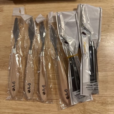 Palette Knives For Knife Painting, 6 Knives, 4 A-6, 2 -GDO7-12