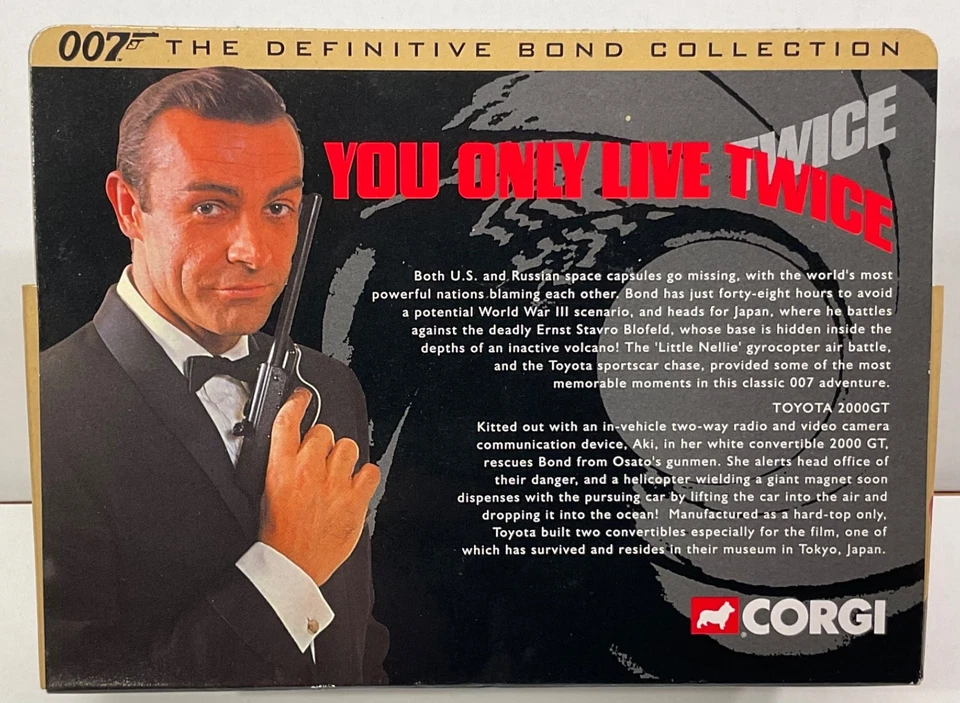 2000 CORGI JAMES BOND 007 TOYOTA 2000GT YOU ONLY LIVE TWICE - Image 2 of 4