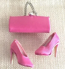 PINK HIGH HEELS AND PURSE FROM GLAMOUR PINK POPPY WCLUB EXCL INTEGRITY TOYS DOLL