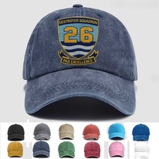 Customized Name Embroidered Us Naval Destroyer Squadron 26, Veteran Cap, Gift