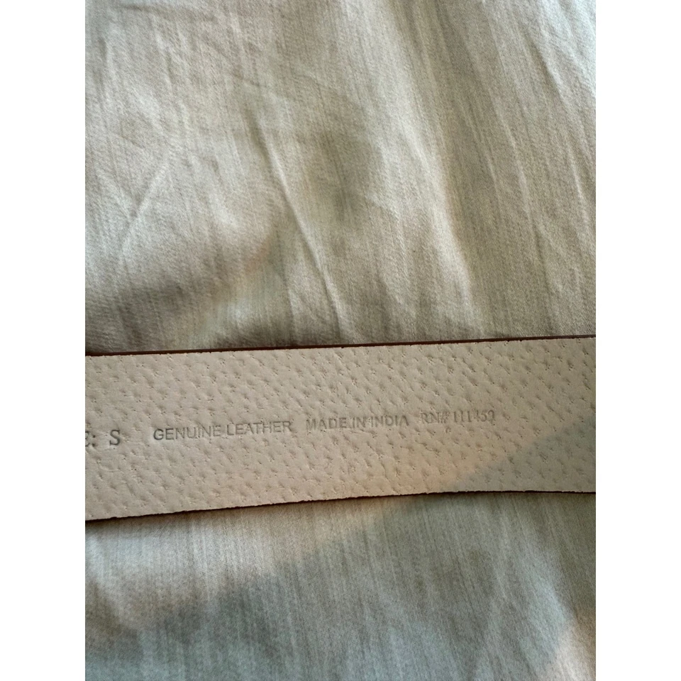 Cinturón clásico con hebilla de cuero marrón mercado negro de la Casa Blanca talla S cuero genuino Foto 4 de 4