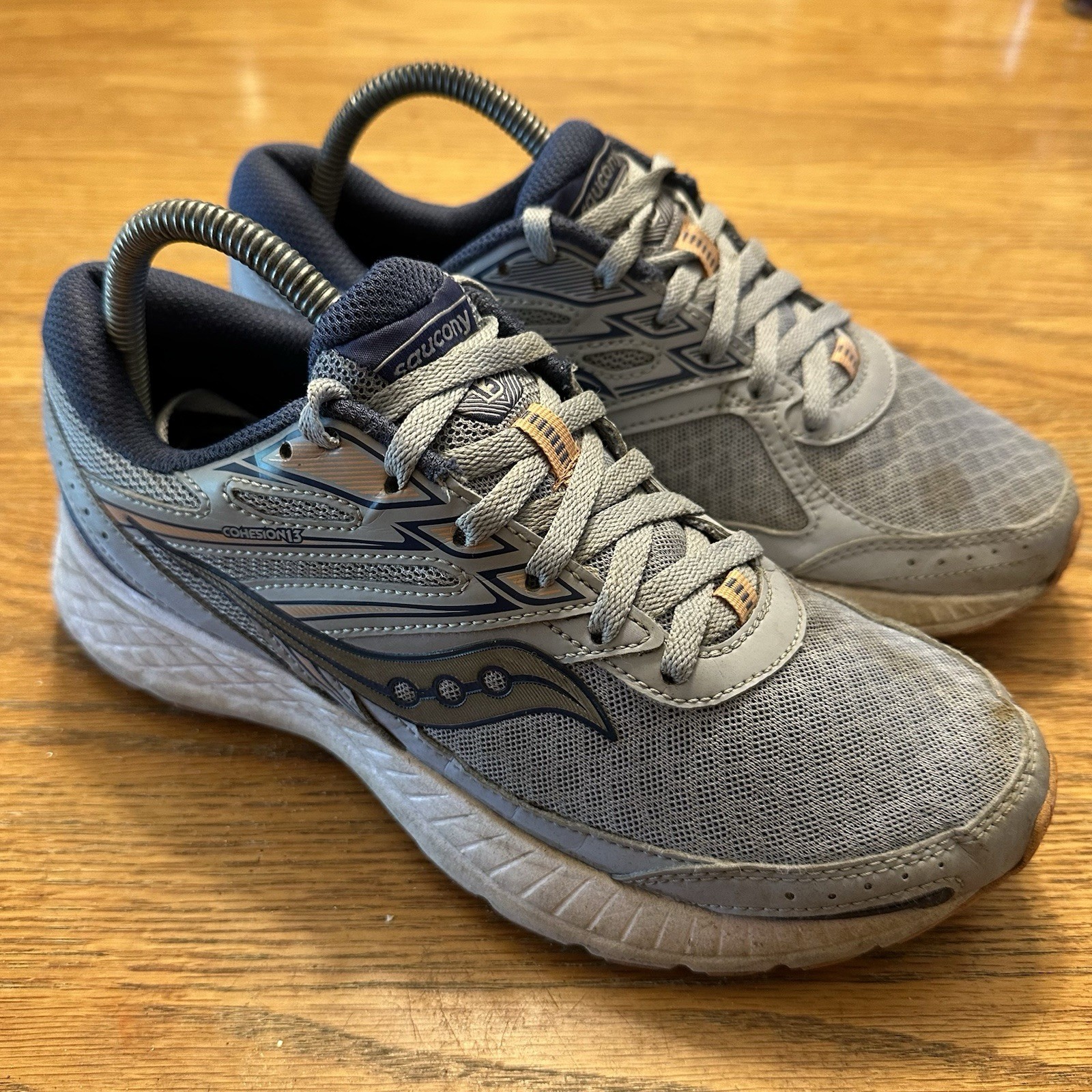 Saucony Cohesion 13 Women's Size 8.5 Running Sneakers Triple Blue And White thumbnail 3