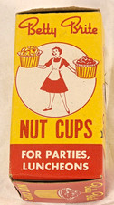 Betty Brite 1950s Vintage Nut Cups NOS Unused MCM Retro Kitsch Party Box 18