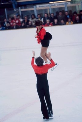 Manuela Gro� Uwe Kagelmann Pairs ice skating event at the Oly- 1976 Old Photo