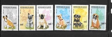 GUINEA SC#1340-5 1996 DOGS CTO XF USED PICTORIAL/TOPICAL OLD EXCELLENT STAMP SET