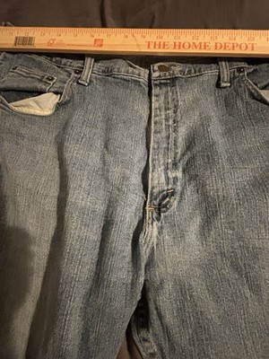 Wrangler Men s Five Star Blue Cotton Denim Straight Jeans Regular Fit Mid Rise