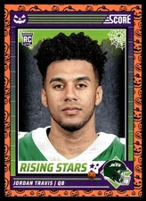 Jordan Travis 2024 Score Halloween Rising Stars Pumpkin #31 New York Jets 31822