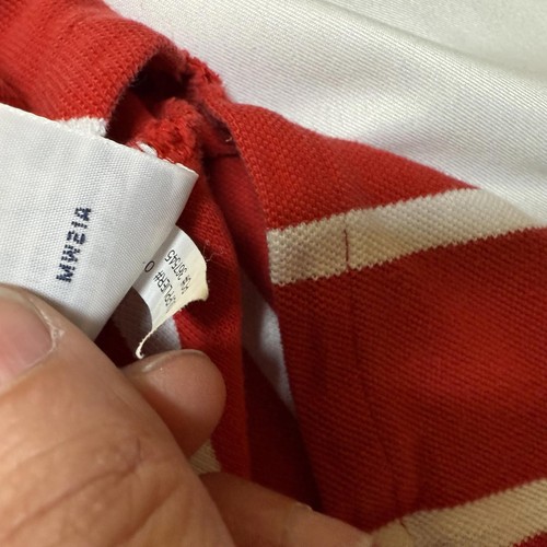 Polo By Ralph Lauren Size 3XB XXXL Mens Striped Polo Red & White Short Sleeve - Picture 7 of 9