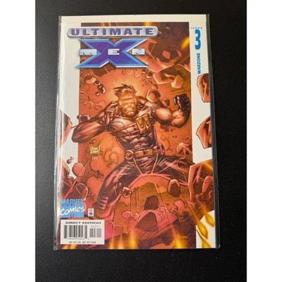 Ultimate X-Men Issue 3 Warzone Marvel Comics Direct Edition 2001 Adam Kubert Art