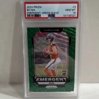 2024 Panini Prizm Emergent Green Wave Bo Nix #3 PSA 10 Rookie Broncos NFL 💎💎