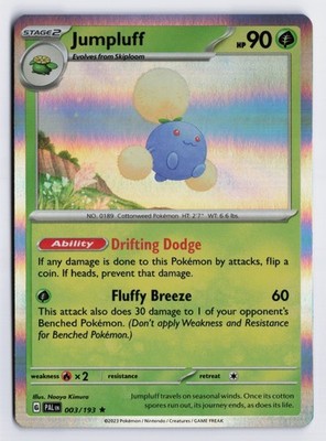 Jumpluff - PAL #003/193 SV02: Paldea Evolved Rare Holo NM