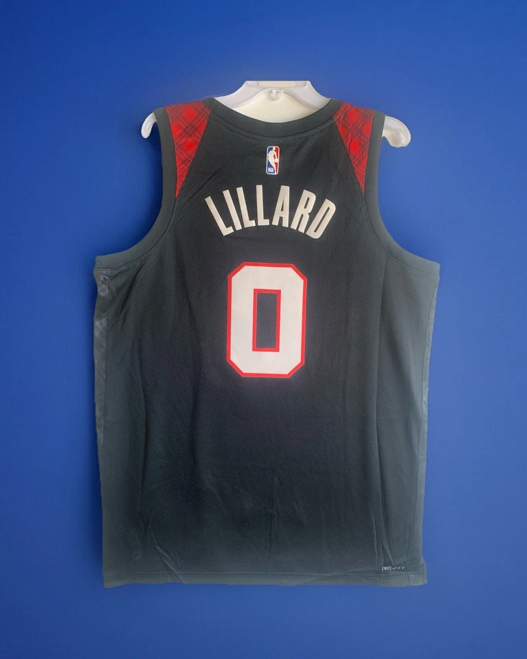 Camiseta deportiva Portland Trail Blazers Damian Lillard Nike Swingman City Edition talla 48 Foto 4 de 4