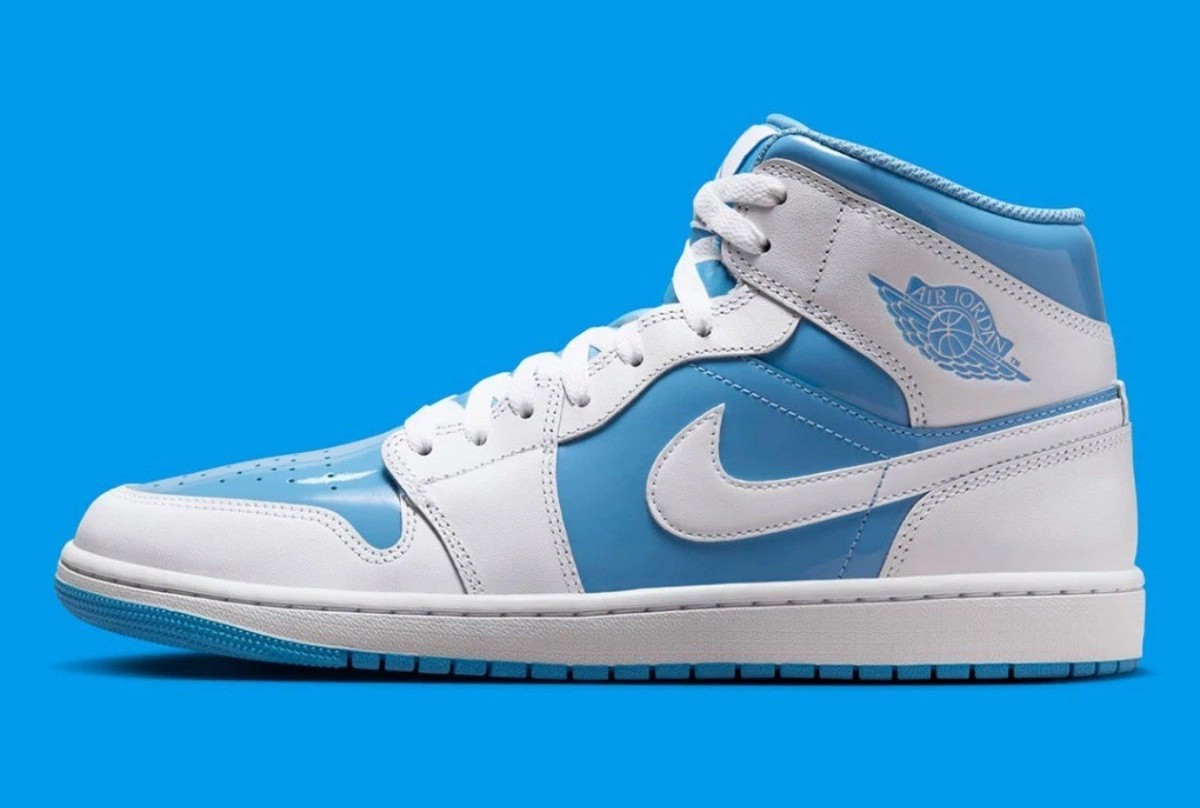 Nike Air Jordan 1 mid ブルー/ホワイト NIKE AIR JORDAN 1 MID SE 