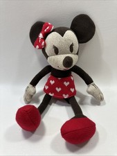 Hallmark Walt Disney Sweetheart Minnie Mouse Cable Knit Plush Stuffed 13" Toy