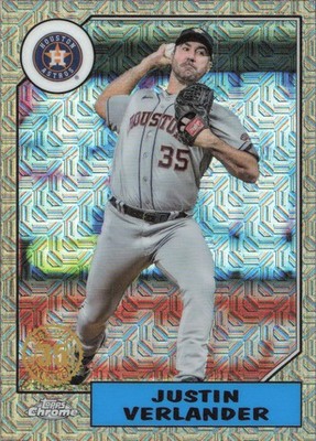 2022 Topps Update - 1987 Topps Baseball 35th Chrome Justin Verlander #T87C-23