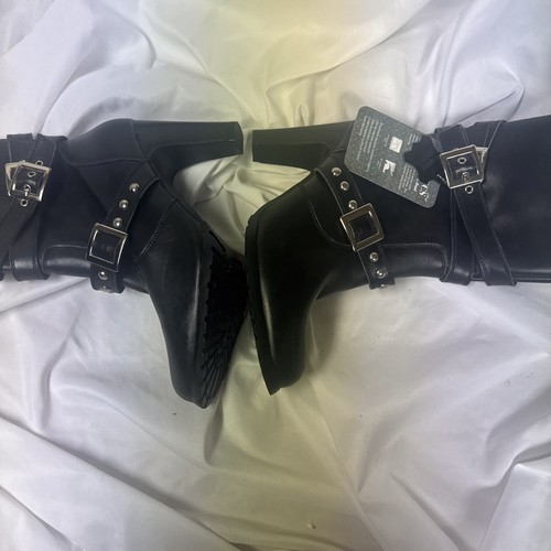 Ride Tecs 8545 Women's Three Buckle Biker Boot Size 9M - Picture 5 of 11