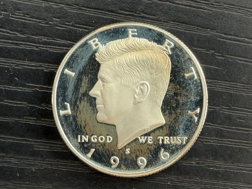 1996 S Kennedy Half Dollar 50c PROOF 90% SILVER Coin - ME5134