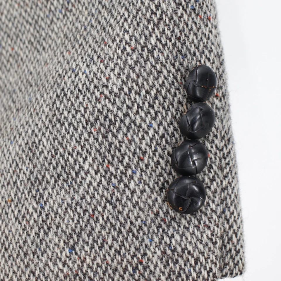 Vintage Woolrich Sport Coat Mens 42L Herringbone speckled tweed jacket Classic - Image 3 of 4