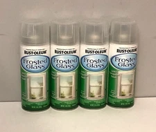 4 brand new cans of rustoleum frosted glass spray 11oz each lot paint window