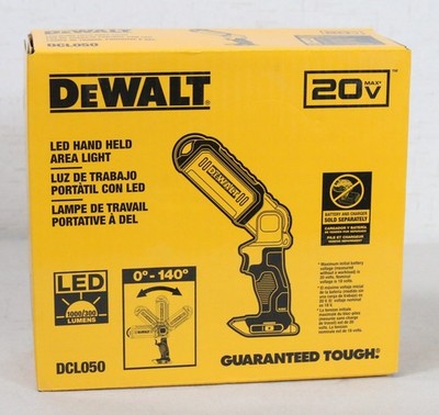 BRAND NEW Dewalt DCL050 LED 20V Light Pivoting Flashlight Work Area Light