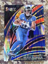 Michael Pittman Jr 2025 Panini Select Club Level Refractor #231