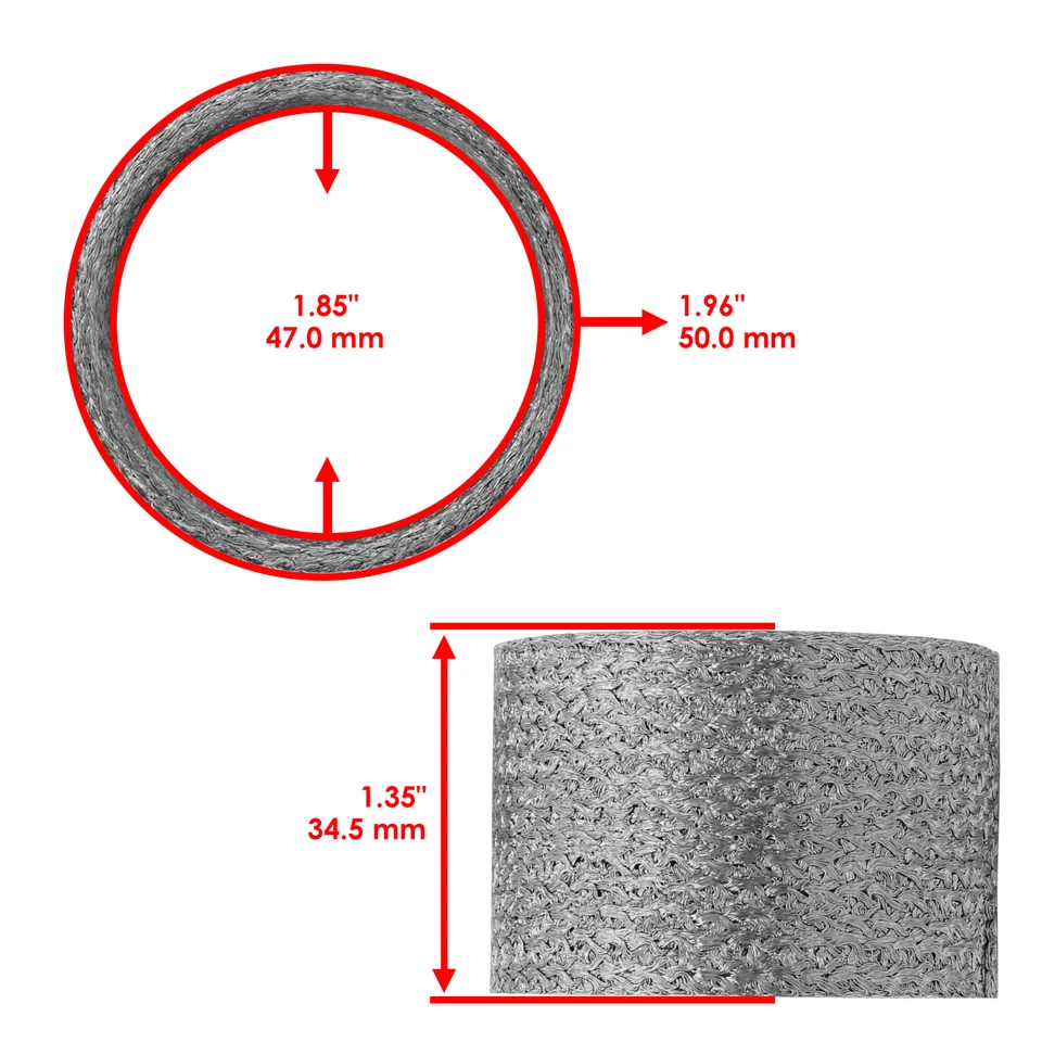 Junta de silenciador de escape para Yamaha FZ6 FZ600 2004 2005 2006 2007 2008 2009 Foto 2 de 4
