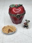 Boyds Bears Treasure Box Miss MacIntosh Apple with Corey Figurine and Pie