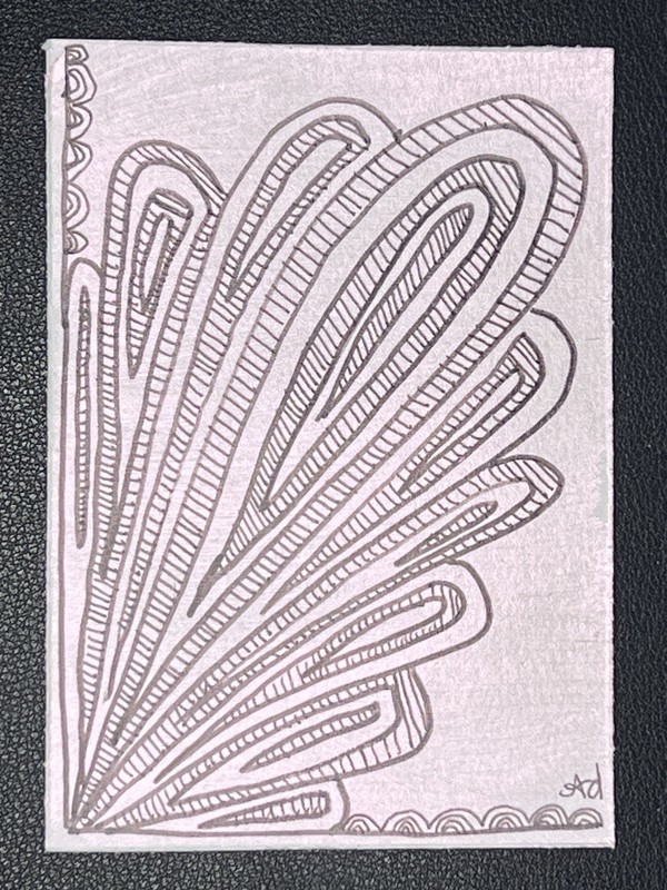 ACEO Art Card Original Acrylic Abstract 2.5in x 3.5in foreverlovedlex Blissed