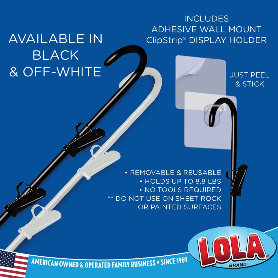 Черный металлический подвесной органайзер с 12 крючками для кладовой кухни гаража от LOLA - Изображение 2 из 4