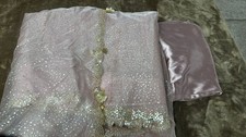 Lavender Organza Sari with Shimmer Dots and Mirror Work