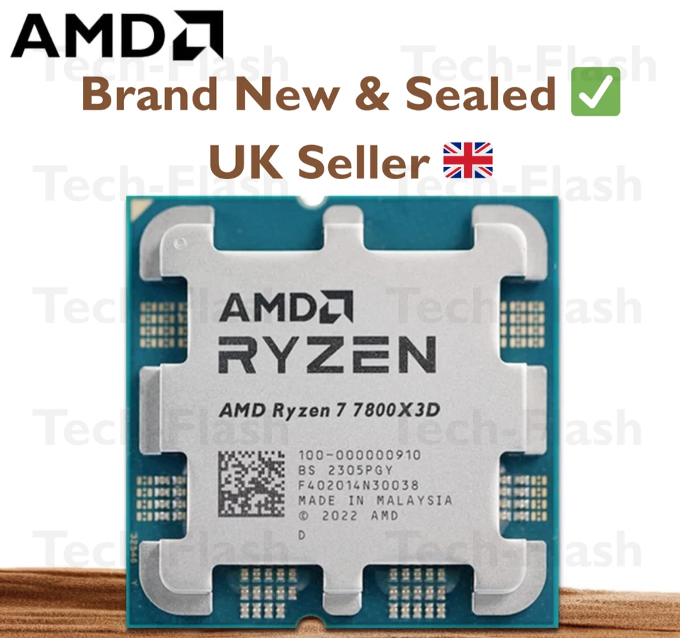 AMD Ryzen 7 7800X3D - CPU Processor AM5 - Brand New 📦 UK Seller 🇬🇧 - Image 2 of 3