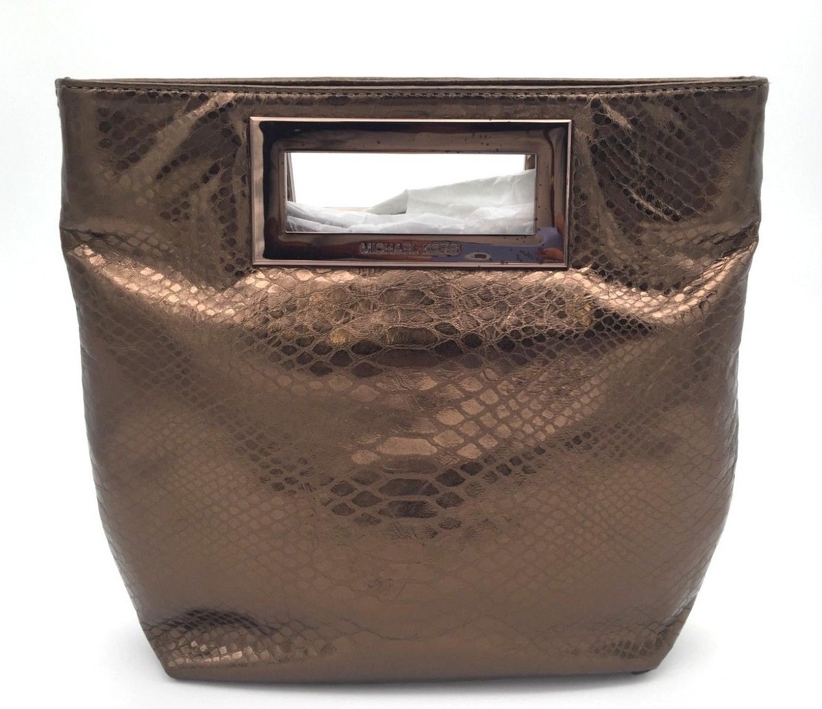 Michael Kors Berkley Medium Messenger Genuine Leather (Cocoa)