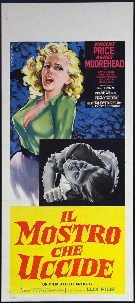 Locandina originale film Il mostro che uccide (1959) - Regia di Crane Wilbur