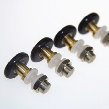 4Pcs Shower Screen Door Runners Rollers Wheels Replacement Parts 25mm